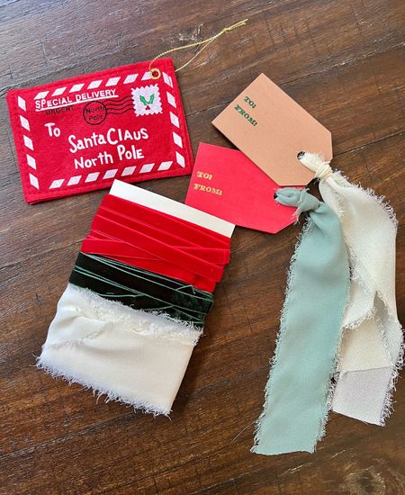 Christmas or holiday gift ribbon and tags! Get your gifts holiday ready! 

#LTKhome #LTKGiftGuide #LTKSeasonal