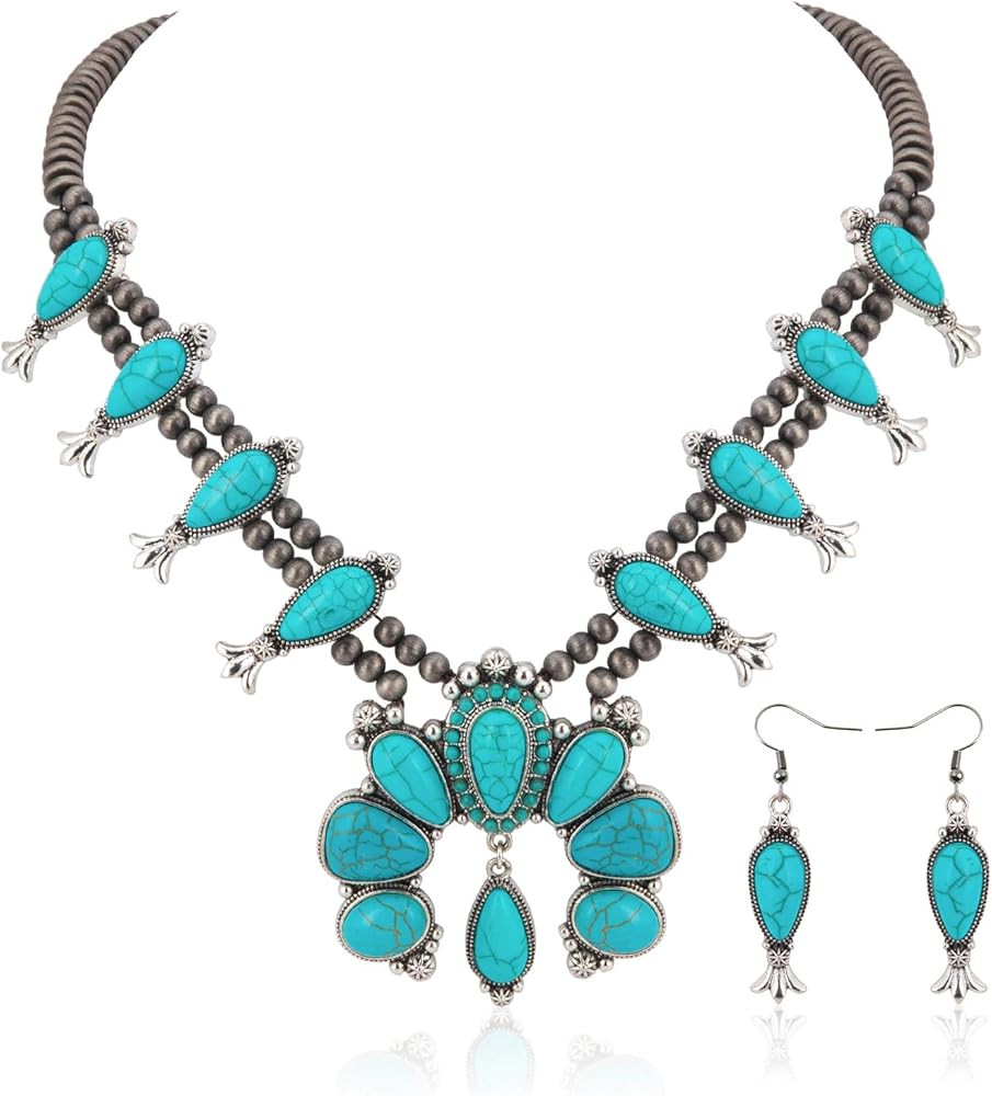Rustic Couture's Western Jewelry Set for Women Cowgirl Vintage Western Necklace Earring | Amazon (US)
