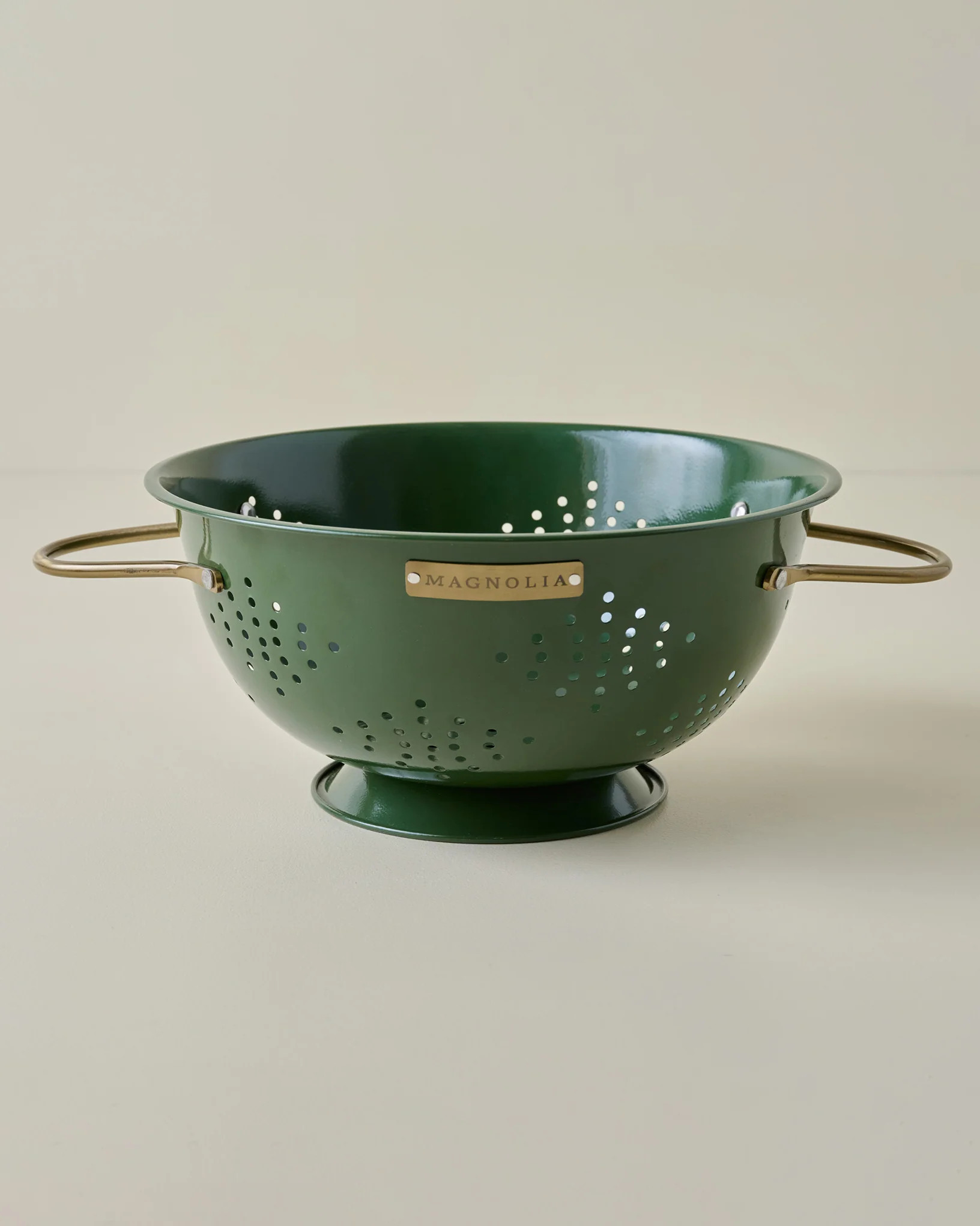 Magnolia Laurel Green Colander | Magnolia
