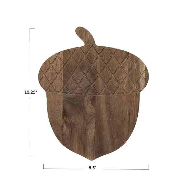 Acorn Shaped Wooden Cheese Board | Antique Farm House