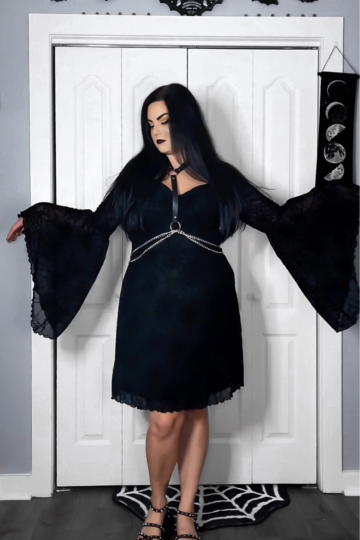 Loving this stunning bell sleeve spider dress 🕸️🕷️

#LTKMidsize #LTKPlusSize #LTKHalloween