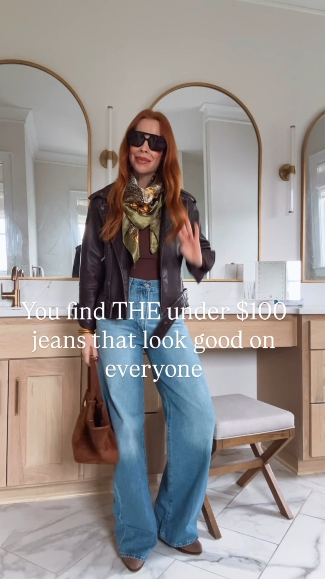 Denim, Levi’s, style over 40, leather jacket, silk scarf, amazon finds 

#LTKgrwm #LTKootd #LTKOver40