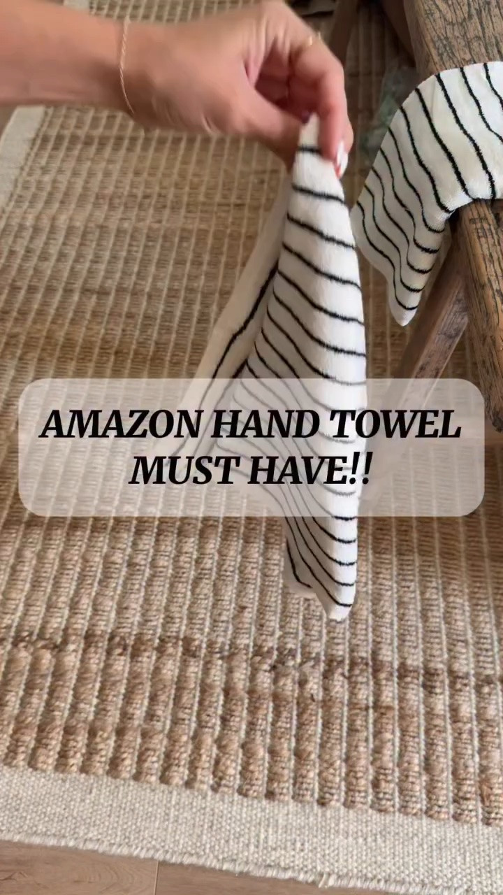 Follow + Comment “YES” to snag these & have them by tomorrow!!!😍🎉 the CUTEST hand towels to have in all of your bathrooms! These Amazon towels loom DESIGNER! Instantly make your space look and feel expensive I love these so much!!🥰🥰 #homefinds #amazondeals