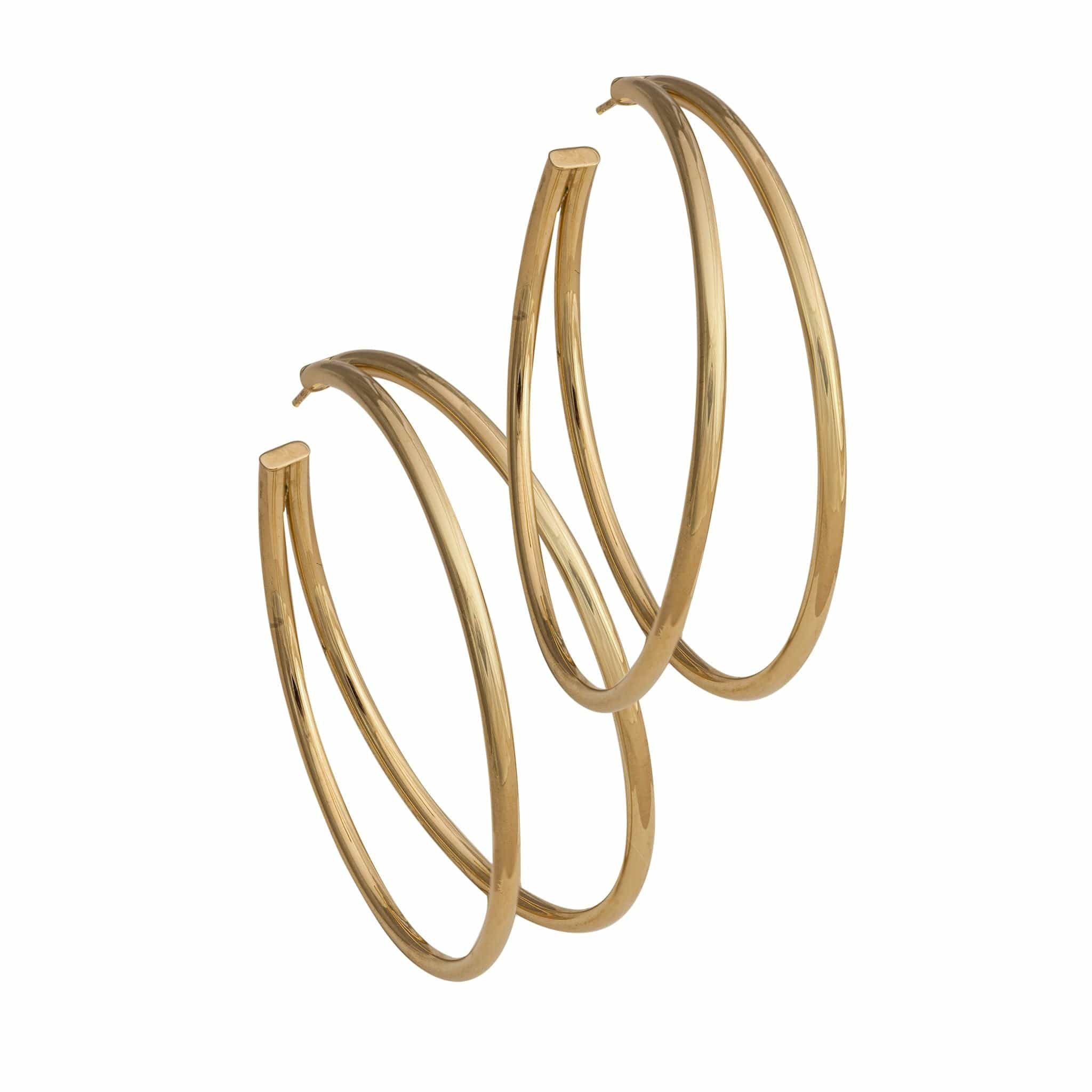 Calista 2.5" Hoops | Jennifer Zeuner Jewelry