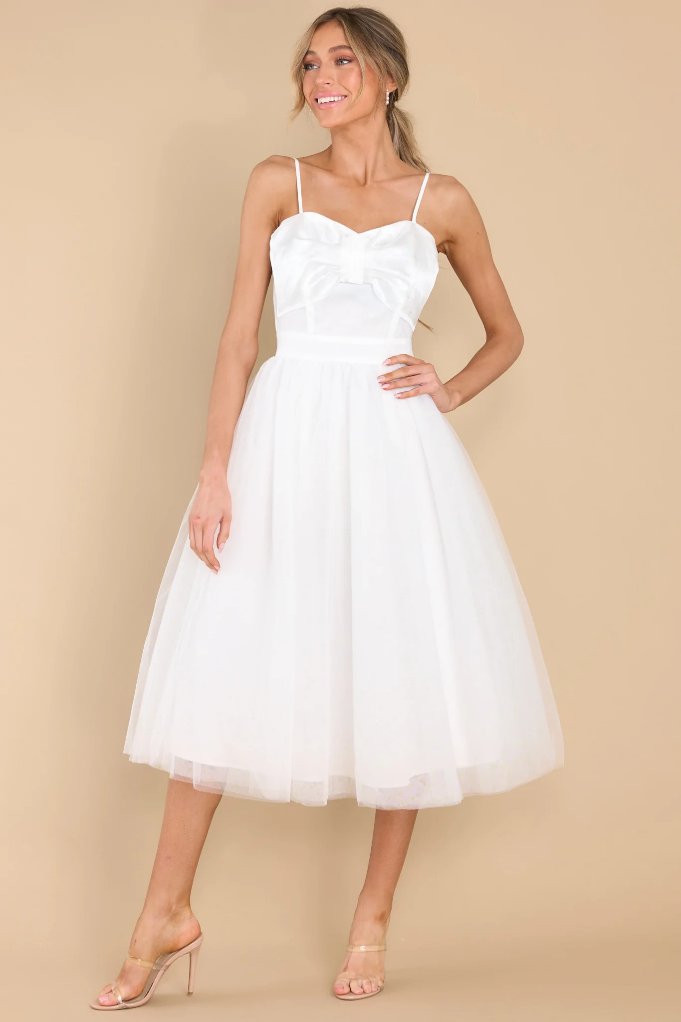 Dance On Air White Dress | Red Dress 