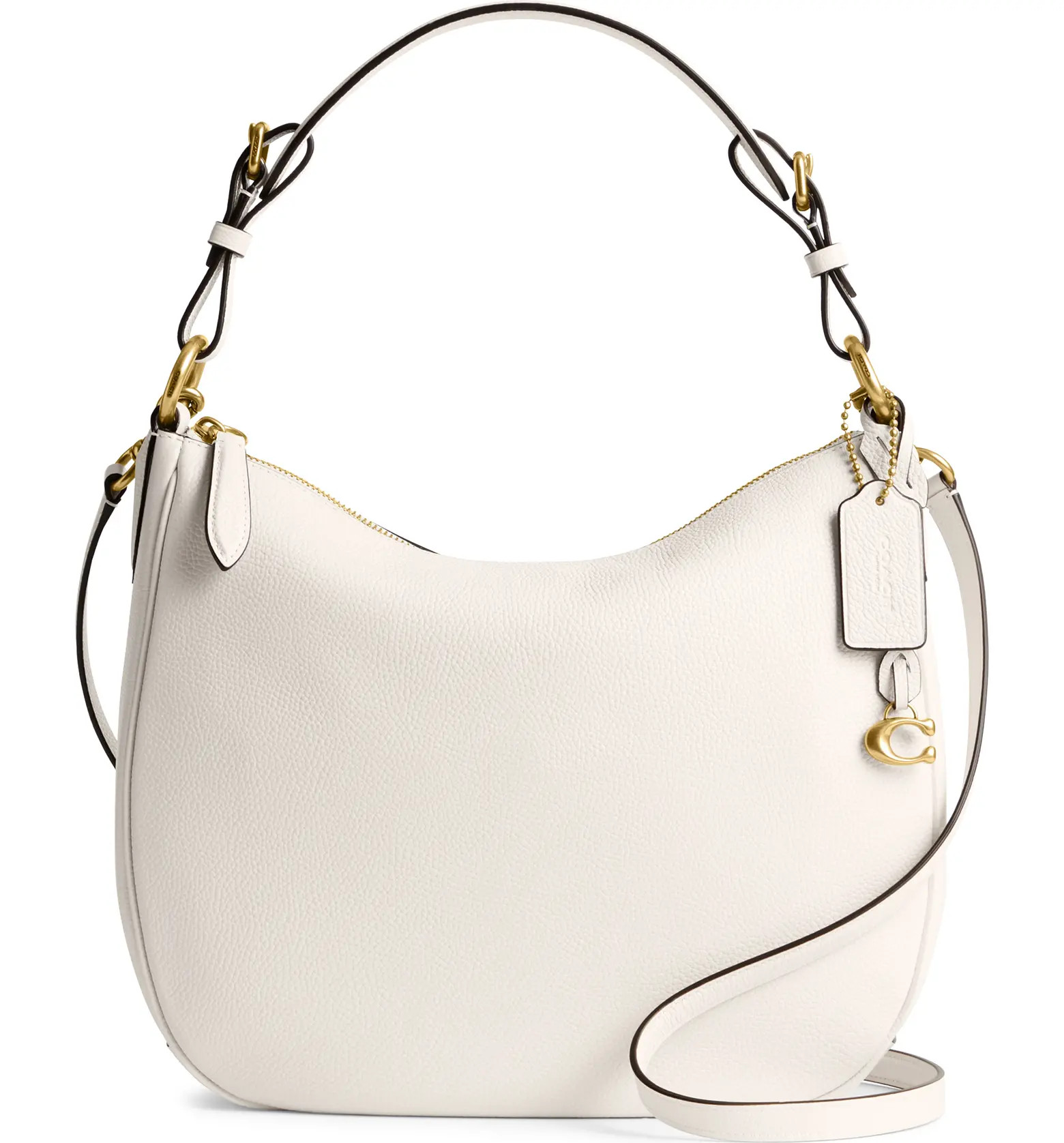 Polished Pebble Leather Shoulder Bag | Nordstrom