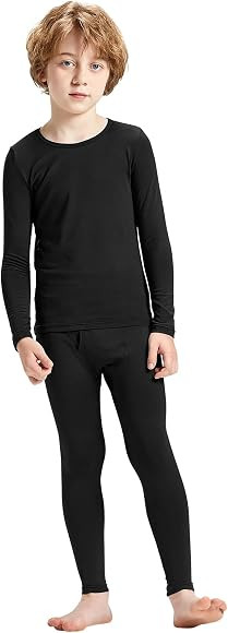 MRIGNT Thermal Underwear for Boys, Thermal Long Johns Set with Shirt & Pants | Amazon (US)