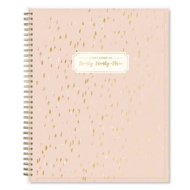 2023 Planner 8.5&#34;x11&#34; Weekly/Monthly Clear Pocket Cover Nova - Ivory Paper Co | Target