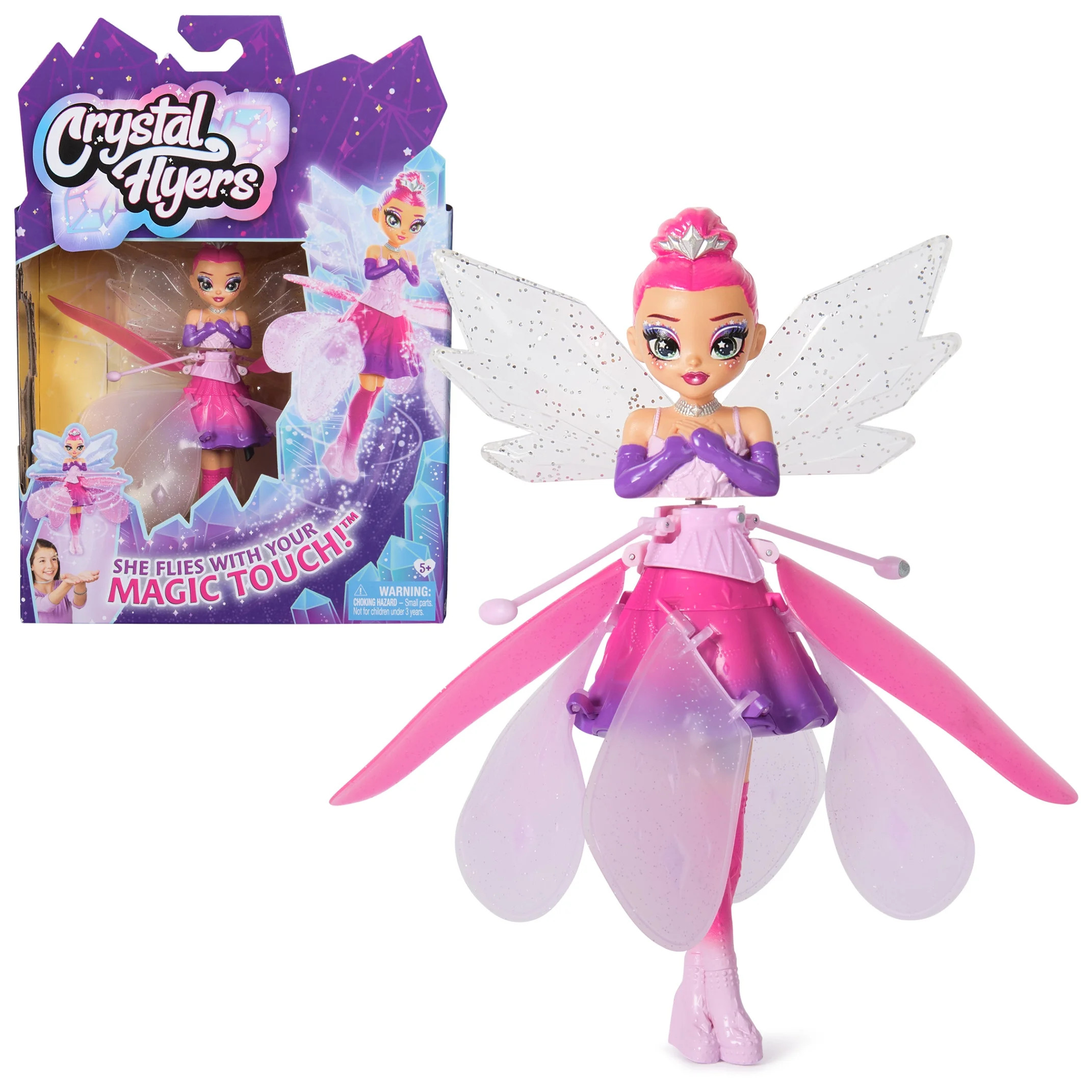 Crystal Flyers, Magical Flying Doll with Crystal Wings, Interactive Kids Toys for Ages 5 and up | Walmart (US)