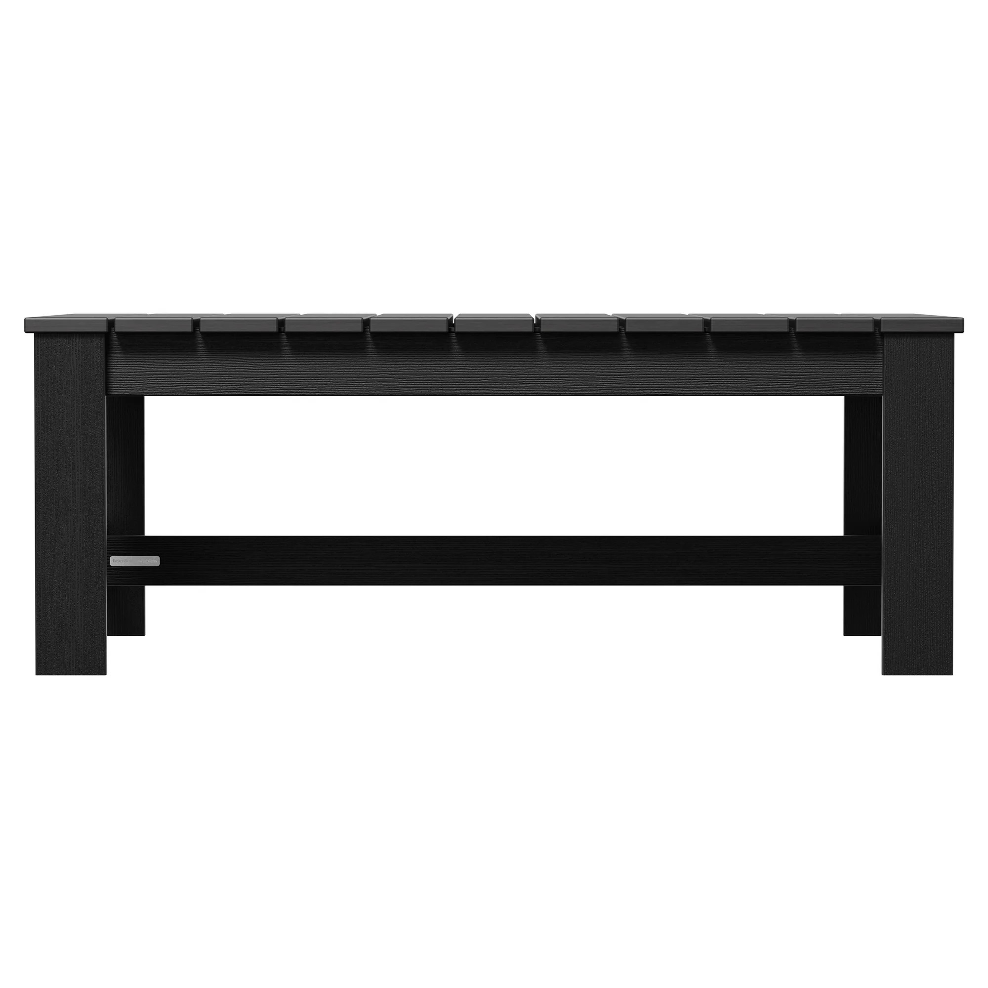 Better Homes & Gardens Ezra Outdoor HDPE Coffee Table, Black | Walmart (US)