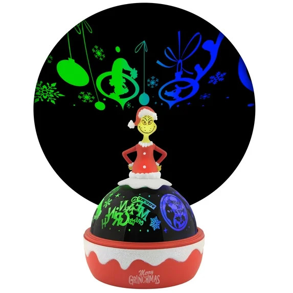 Christmas Multicolor Lightshow Projector Light Shadow Lights Grinch Dr. Seuss 6.574 in x 6.57 in ... | Walmart (US)