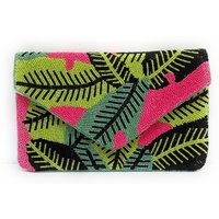 Palm Leaf Beaded Purse, Summer Bag, Birthday Gift, Accessories, Tropical Clutch Handbag, Crossbody B | Etsy (US)