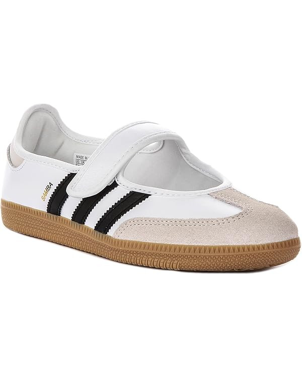 adidas Samba Jane Womens Sneaker (White Black Gum, 7) | Amazon (US)
