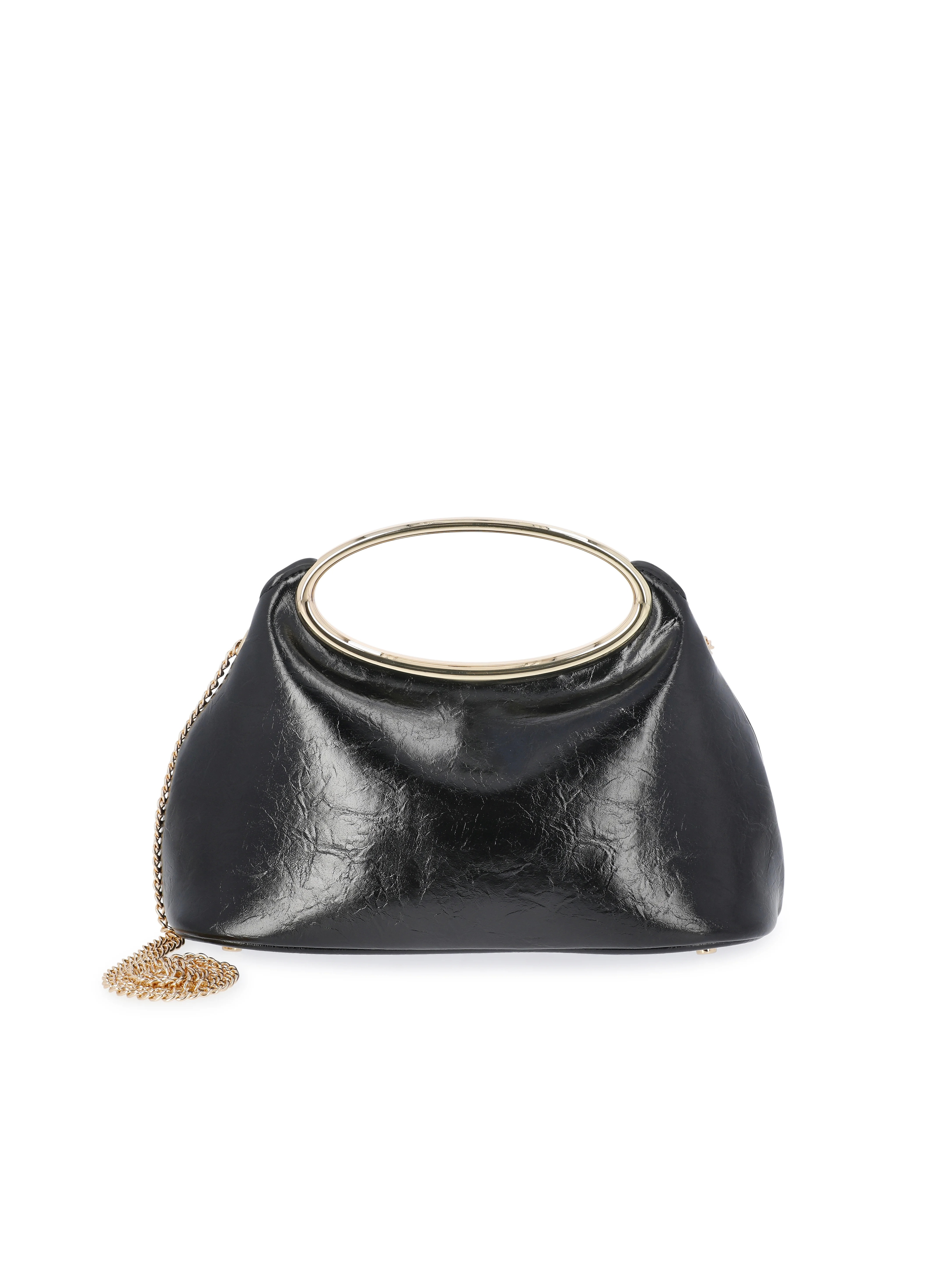 Scoop Women's Faux Leather Top Handle Clutch, Black - Walmart.com | Walmart (US)