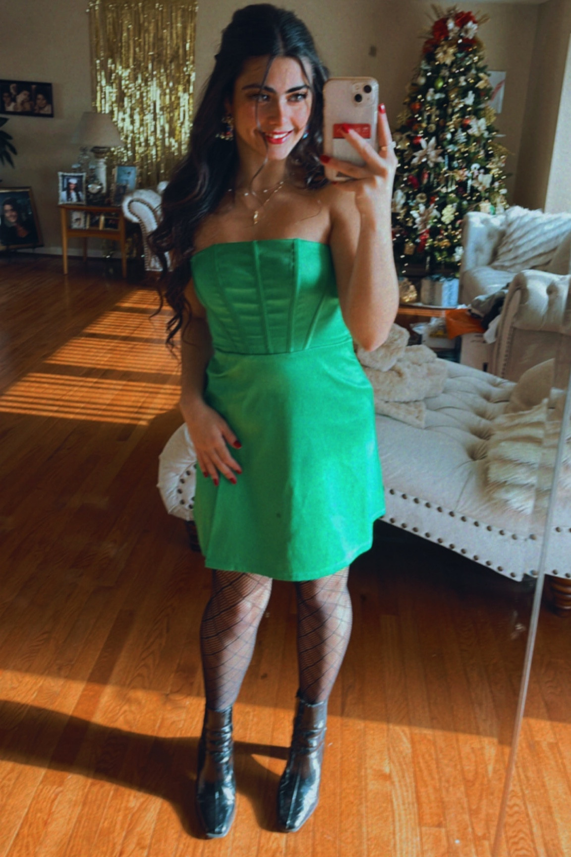 sachin and babi light blue dress Forever 21 Christmas Tree Dress Xl