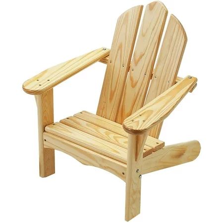 Little Colorado Knotty Pine Kids Adirondack Chair, Unfinished | Walmart (US)
