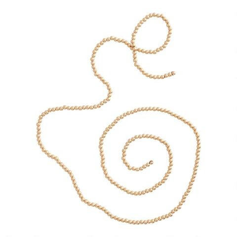 Gold Wood Bead Garland | World Market