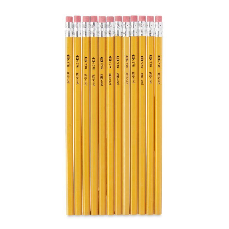 Pen+Gear No. 2 Wood Pencils, 12 Count - Walmart.com | Walmart (US)