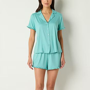 Ambrielle Womens Short Sleeve 2-pc. Shorts Pajama Set | JCPenney