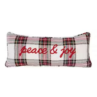 Winter Woodlands Plaid Peace & Joy Pillow by Ashland® | Michaels Stores