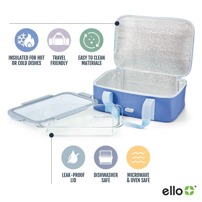 Ello Color Lock 9x13 Glass Baker with Carrier | Walmart (US)