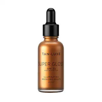 Super Gloss Instant Bronzing Face Drops with SPF 30 - TAN-LUXE | Sephora | Sephora (US)