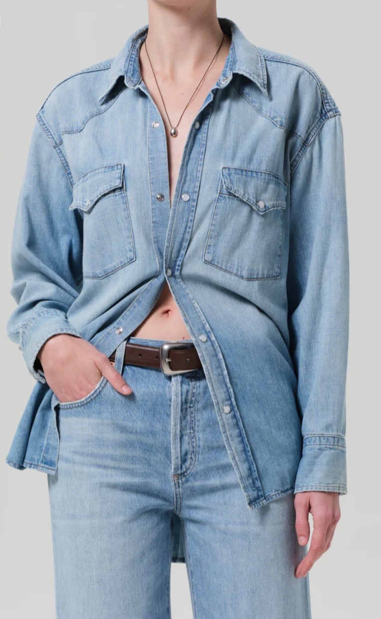 Great Western style Denim shirt and many more! If you want a quality denim shirt look here! More of a splurge! 

#LTKmomlife #LTKselfcare #LTKOver40