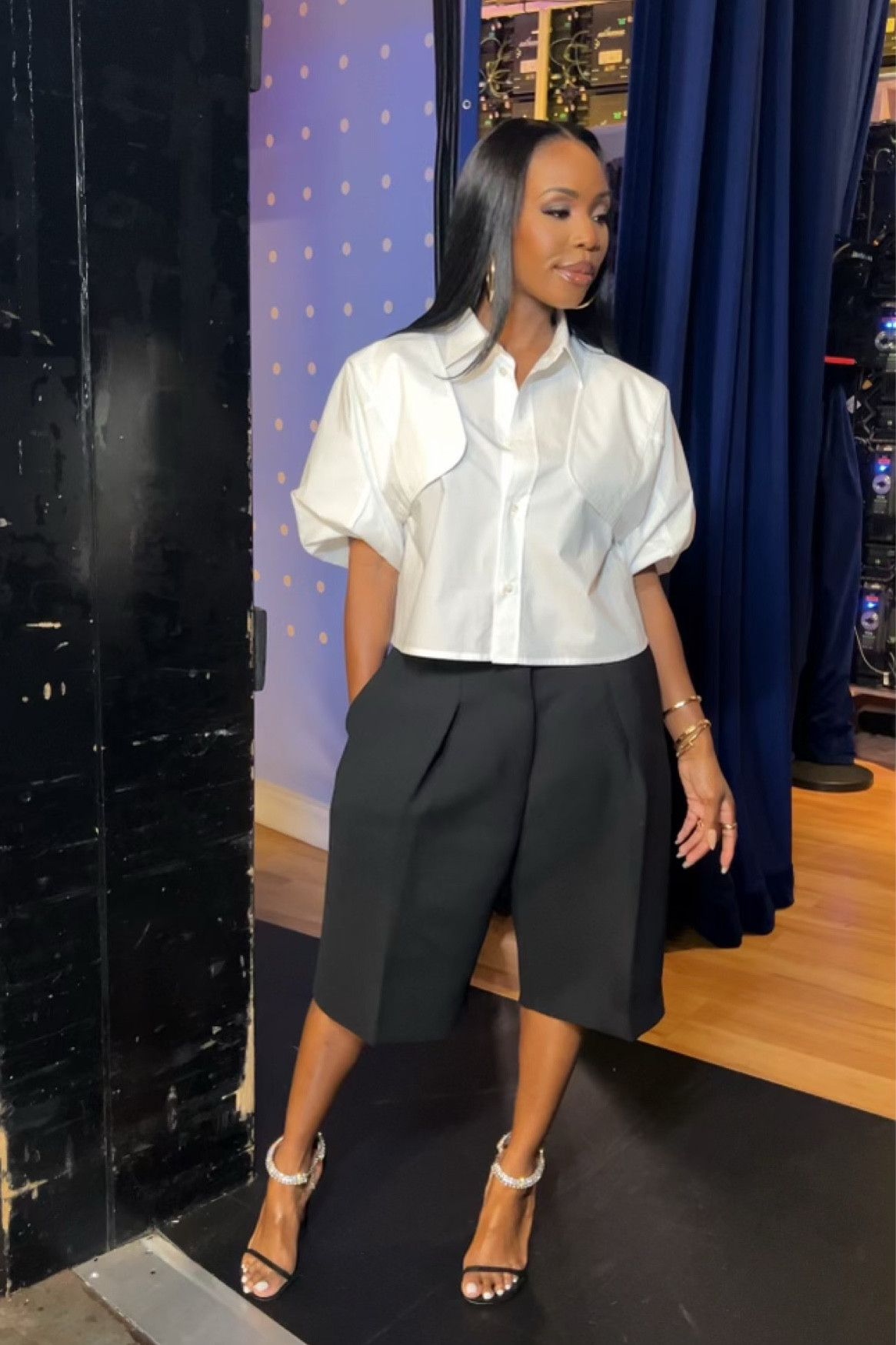 This mornings GMA look. Jacquemus shorts and Amina Muaddi shoes are both currently on sale

#LTKStyleTip