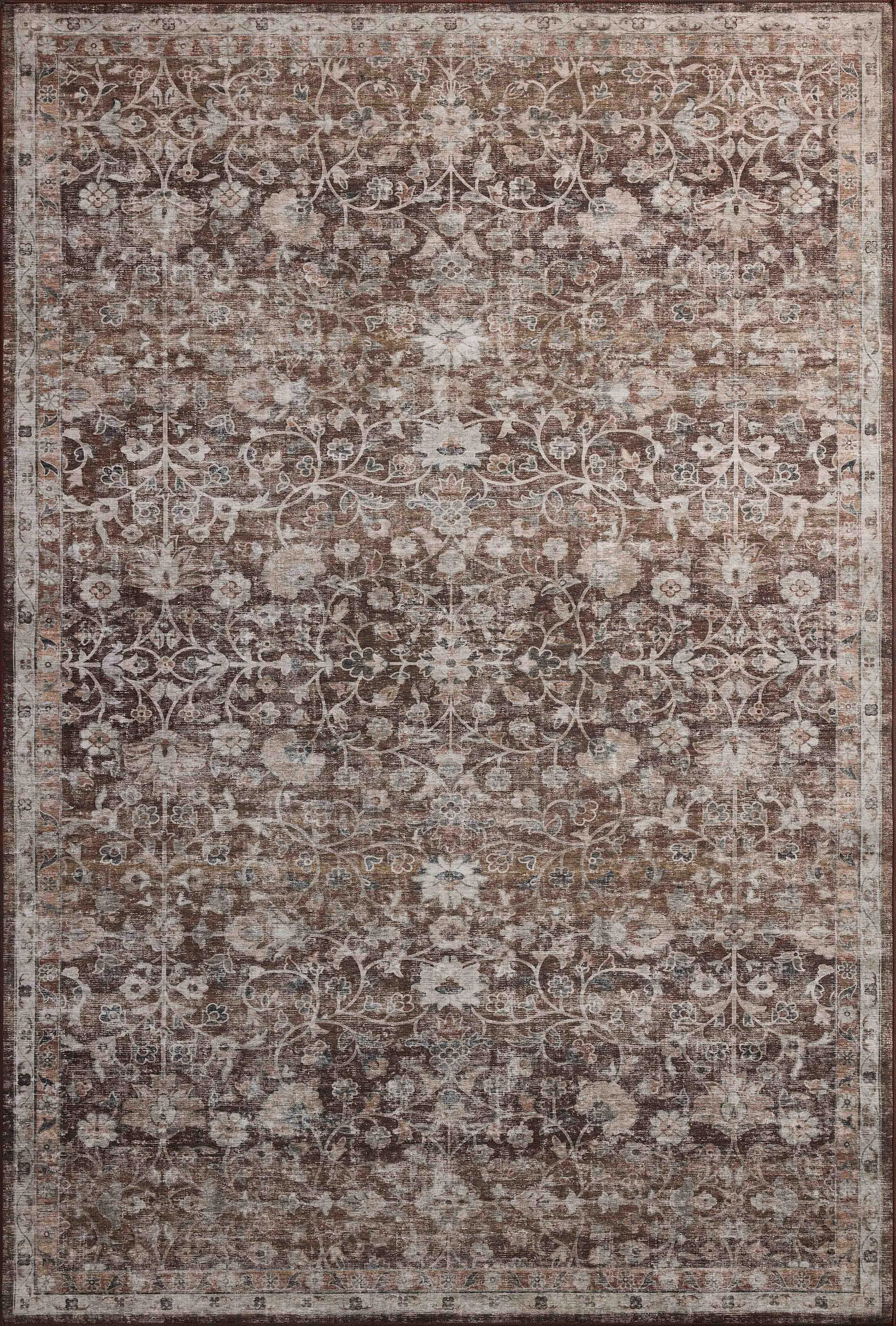 Amber Lewis x Loloi Machine Washable Josie Earth / Natural Area Rug | Wayfair North America