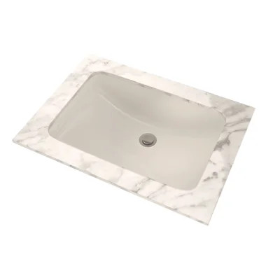 TOTO® 19" x 12-3/8" Rectangular Undermount Bathroom Sink with CEFIONTECT, Sedona Beige | Wayfair North America