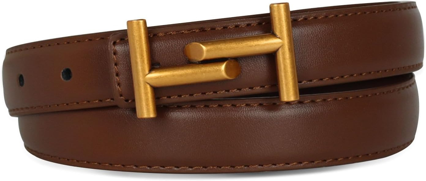 Relang Women's Belts with Gold Buckle, Fashion Waist Band, Elegant Ladies' Belt, Gift for Women | Amazon (US)