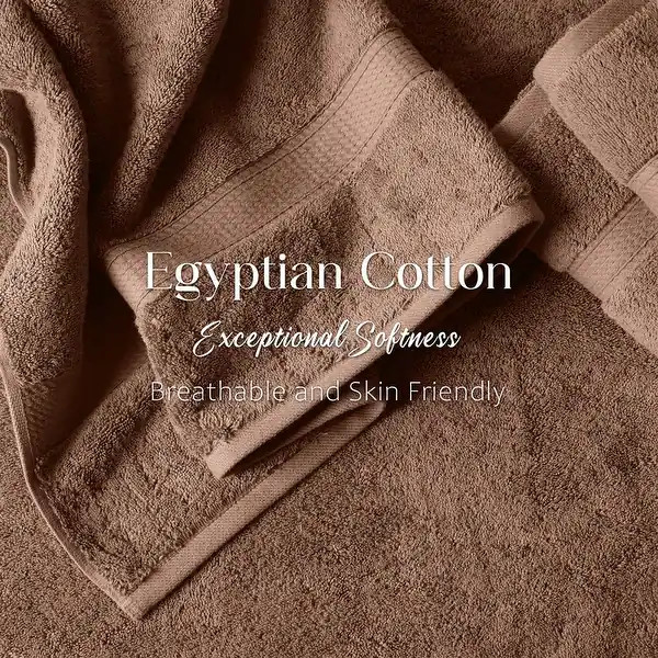 Superior Egyptian Cotton 6 Piece Towel Set Ultra Plush & Absorbent Bath, Hand & Face Towels, Heav... | Bed Bath & Beyond