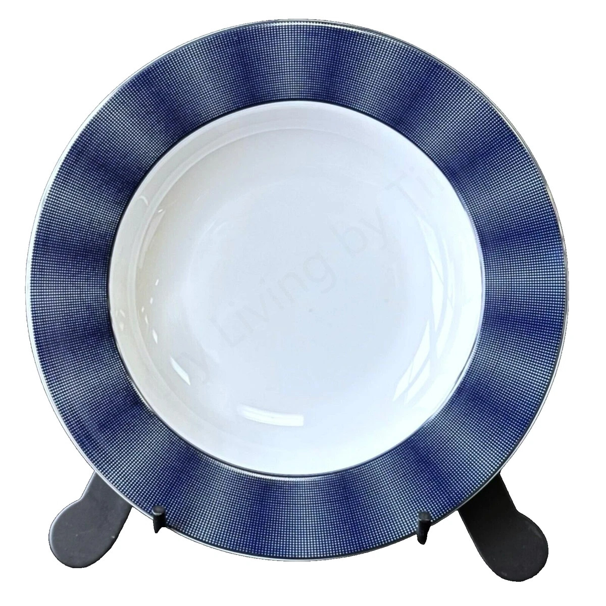 Joseph Sedgh BENTLEY COBALT BLUE Fine Bone China Soup / Pasta Plate 8.75" Set/4  | eBay | eBay US