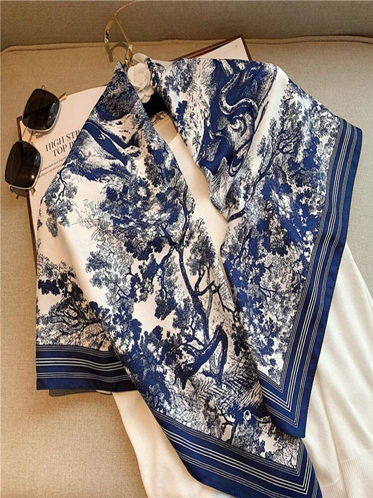 1pc Women Tree Pattern Fashion Scarf For Daily Life For Women Bandana,Hair Band,Head Band Ideal For Dressing Up Your Look | SHEIN