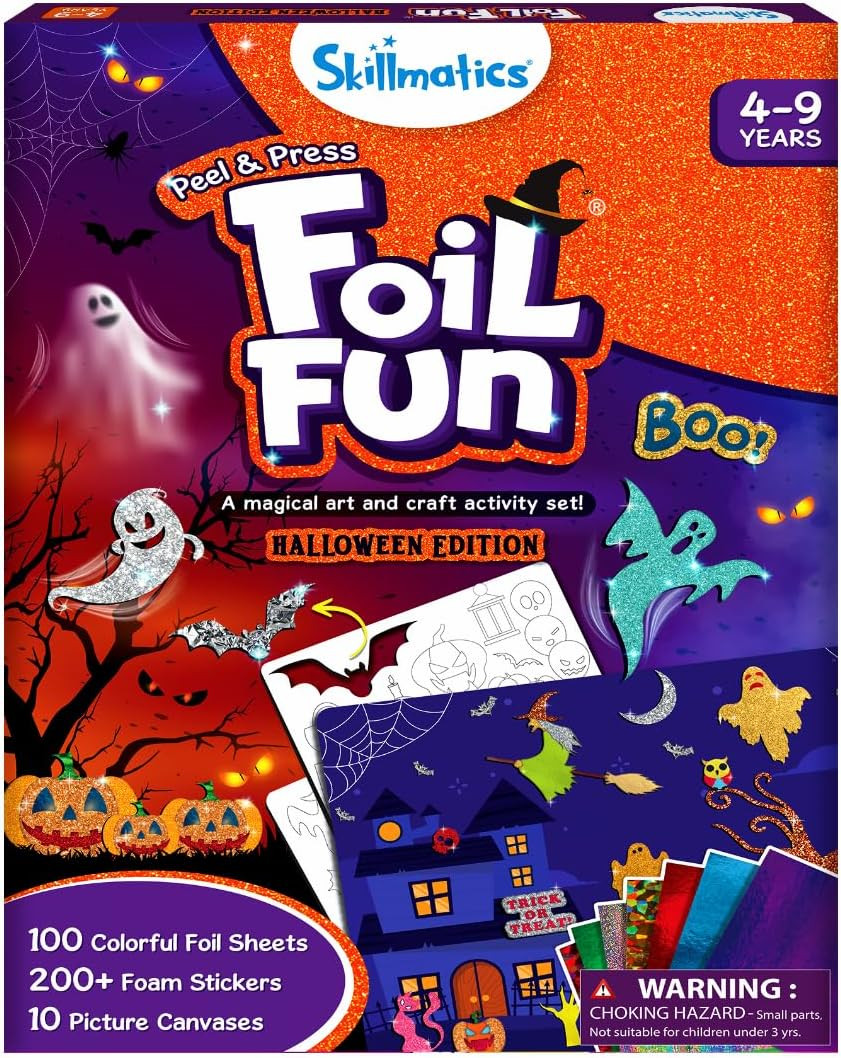 Skillmatics Foil Fun Halloween Craft, Foil Art Activity, Gift for Kids | Amazon (US)