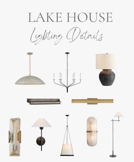 These are the new lighting elements that we are bringing into the lake house design.  I cannot wait to see everything installed this summer!  

#LTKhome