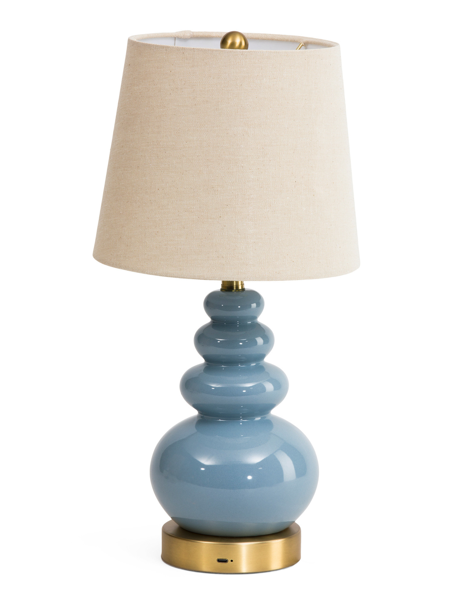 18in Shaped Ceramic Oversized Led Rechargeable Lamp | TJ Maxx
