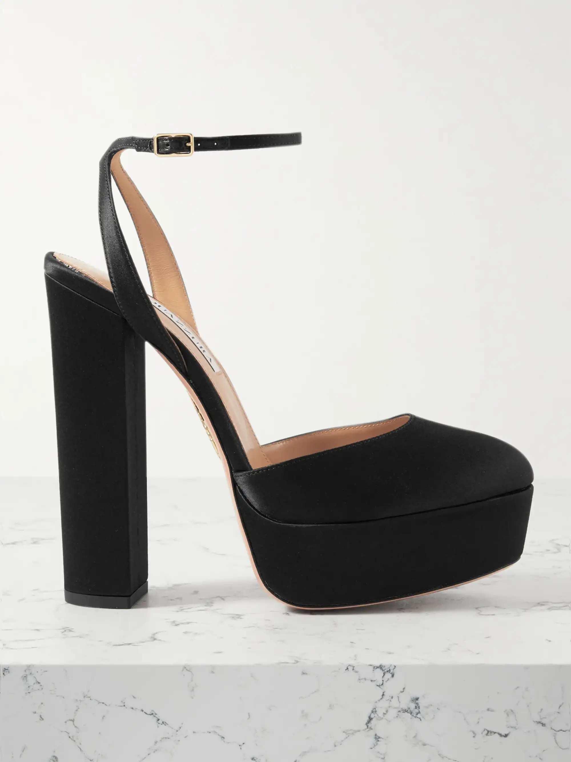 So High Plateau 140 satin platform pumps | NET-A-PORTER (US)