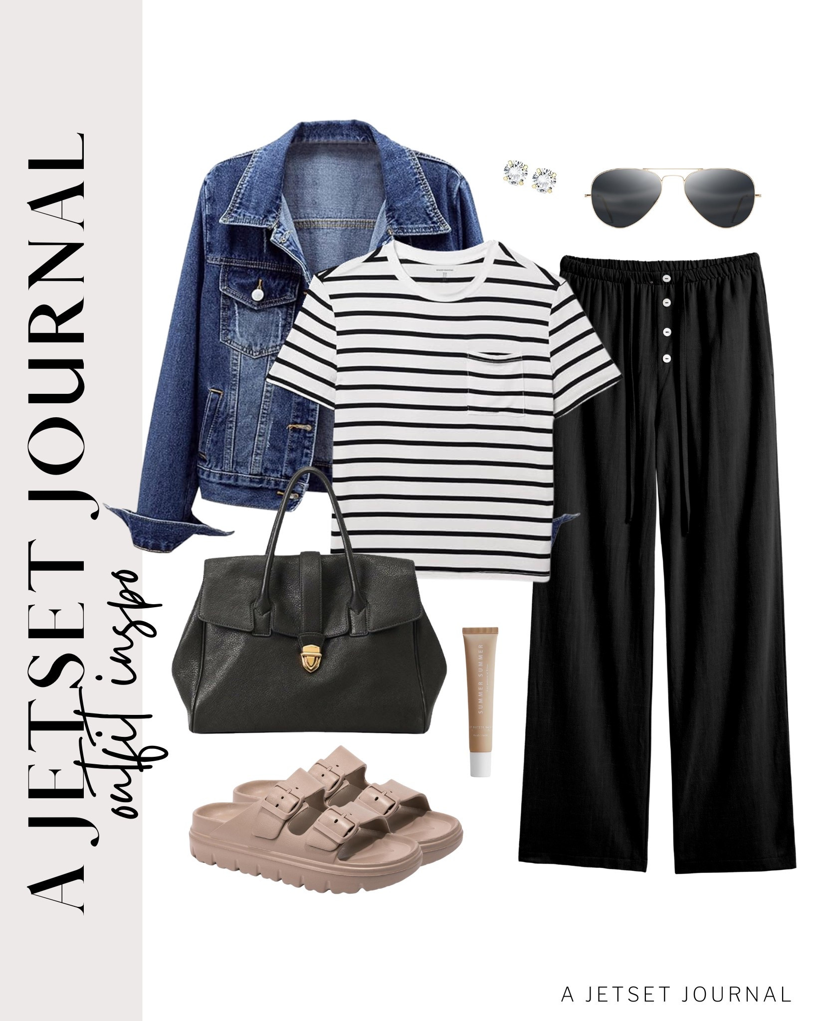 These wide leg pants are so cute and look perfect with a basic tank and a denim jacket for layering!
spring fashion, everyday look, affordable finds, tinted lip oil, gold earrings, wardrobe essential, linen pants, favorite finds, top  picks, viral style, street style, top picks, casual outfit idea

#LTKU #LTKStyleTip #LTKSeasonal