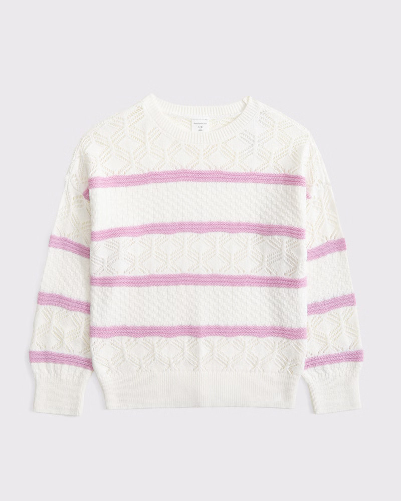 stitched crew sweater | Abercrombie & Fitch (US)