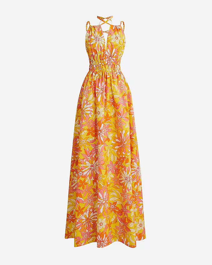 Collection V-neck double-strap maxi dress in sunset floral | J. Crew US