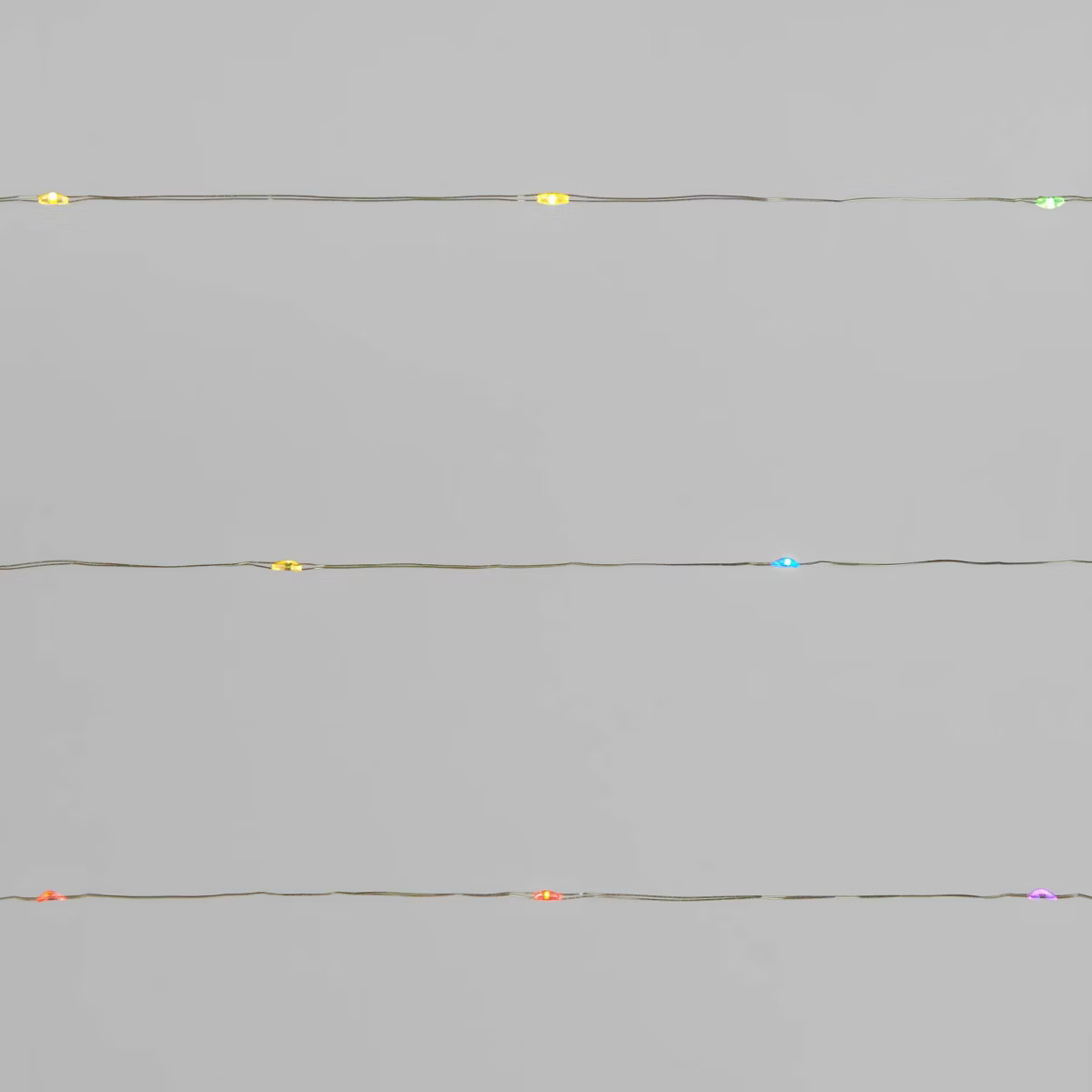 30ct Battery Operated LED Twinkling Christmas Dewdrop Fairy String Lights Multicolor with Silver ... | Target