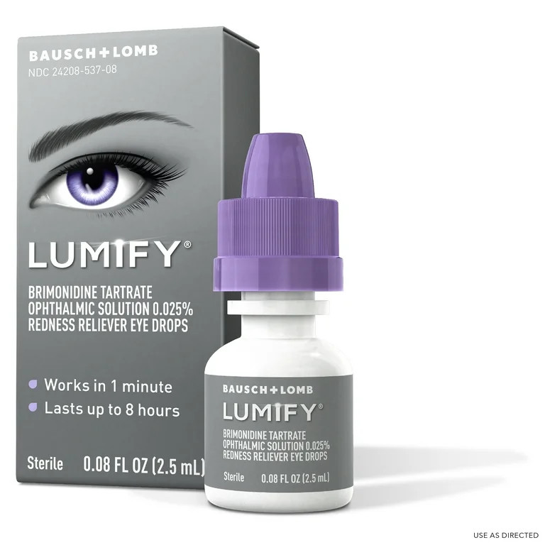 LUMIFY Redness Reliever Eye Drops, with Brimonidine for Whiter Looking Eyes, 0.08 Fl. Oz. (2.5 mL... | Walmart (US)