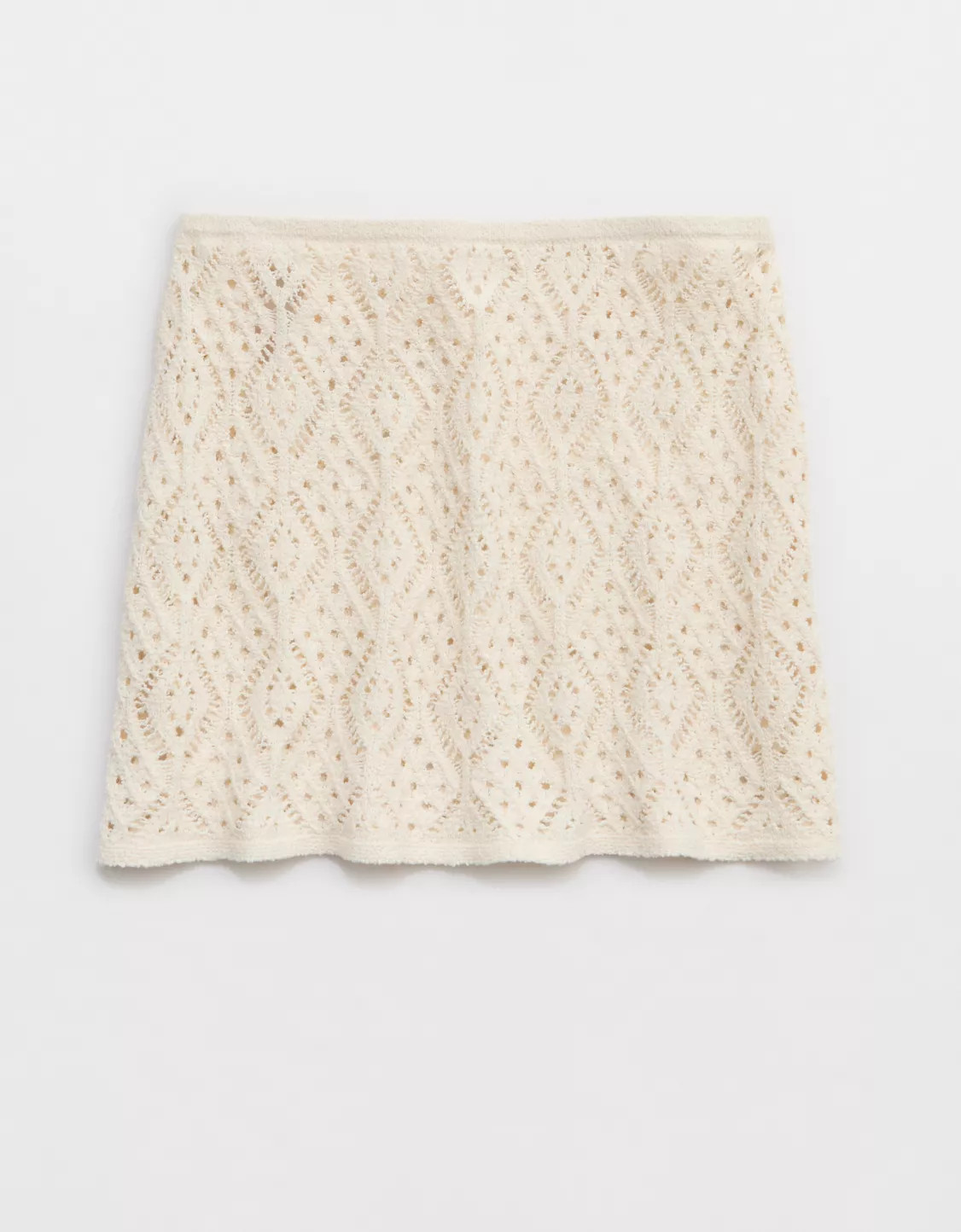 Aerie Crochet Pull-On Mini Skirt | Aerie