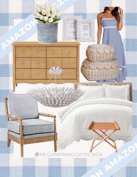 Serena & Lily vibes on an Amazon budget! 🙌🏻 plus several are now on sale during their Big Spring Sale! Like this spindle chair 😍 Love the new color of this scallop dresser, and restock alert on this scallop comforter and scallop baskets!

#LTKhome #LTKsalealert #LTKfindsunder100