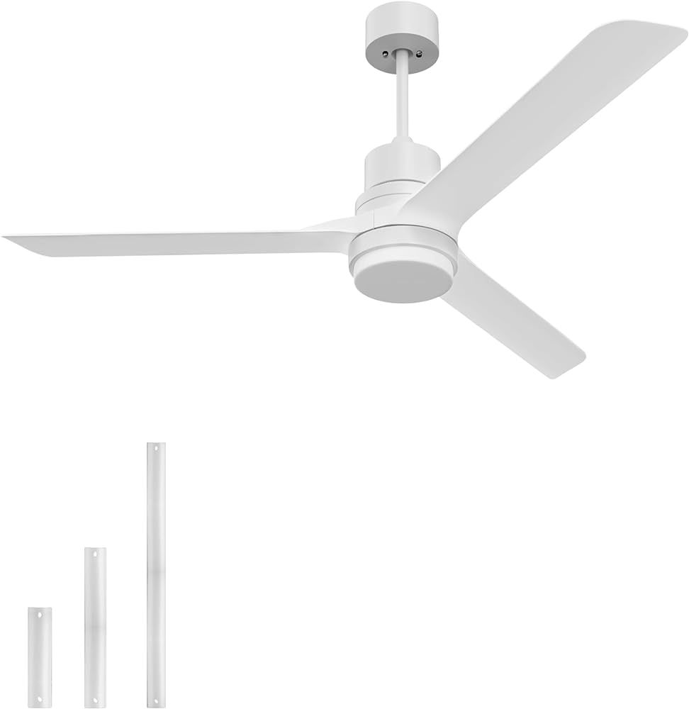 Ceiling Fans with Lights and Remote, 52" Ceiling Fan Modern Noiseless Reversible DC Motor for Pat... | Amazon (US)