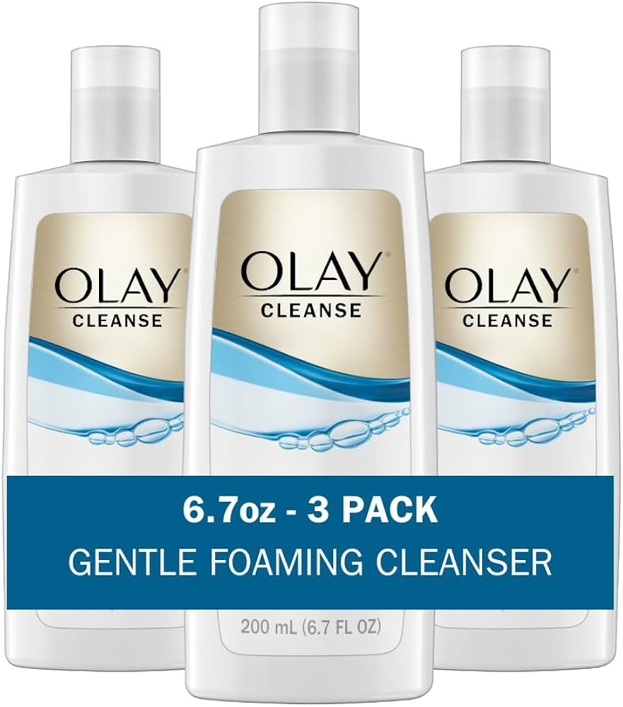 Olay Cleanse Gentle Foaming Face Cleanser for Sensitive Skin, Fragrance Free, 6.7 Fl Oz (Pack of ... | Amazon (US)