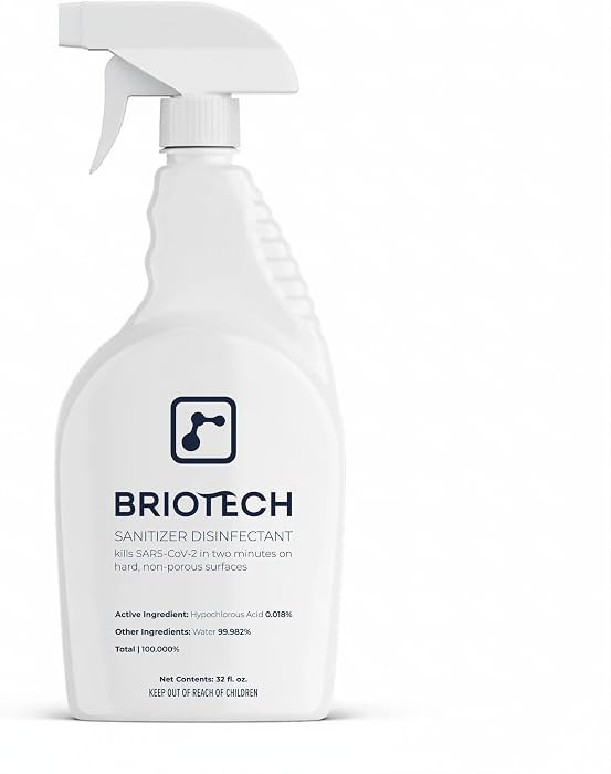 BRIOTECH Sanitizer Disinfectant Hypochlorous Spray, Kill 99.99% of Viruses & Bacteria, Control Mo... | Amazon (US)