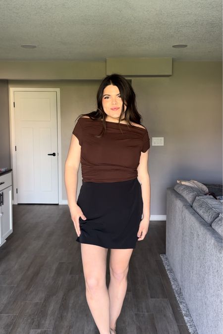 Midsize date night outfit! I love this going out top, off the shoulder, stretchy and rushing on the tummy. Also the score is so she gets so comfortable, the size l and the top size xl. 

Date night outfit, concert outfit, midsize outfit, Amazon spring

#LTKMidsize #LTKStyleTip #LTKFindsUnder50