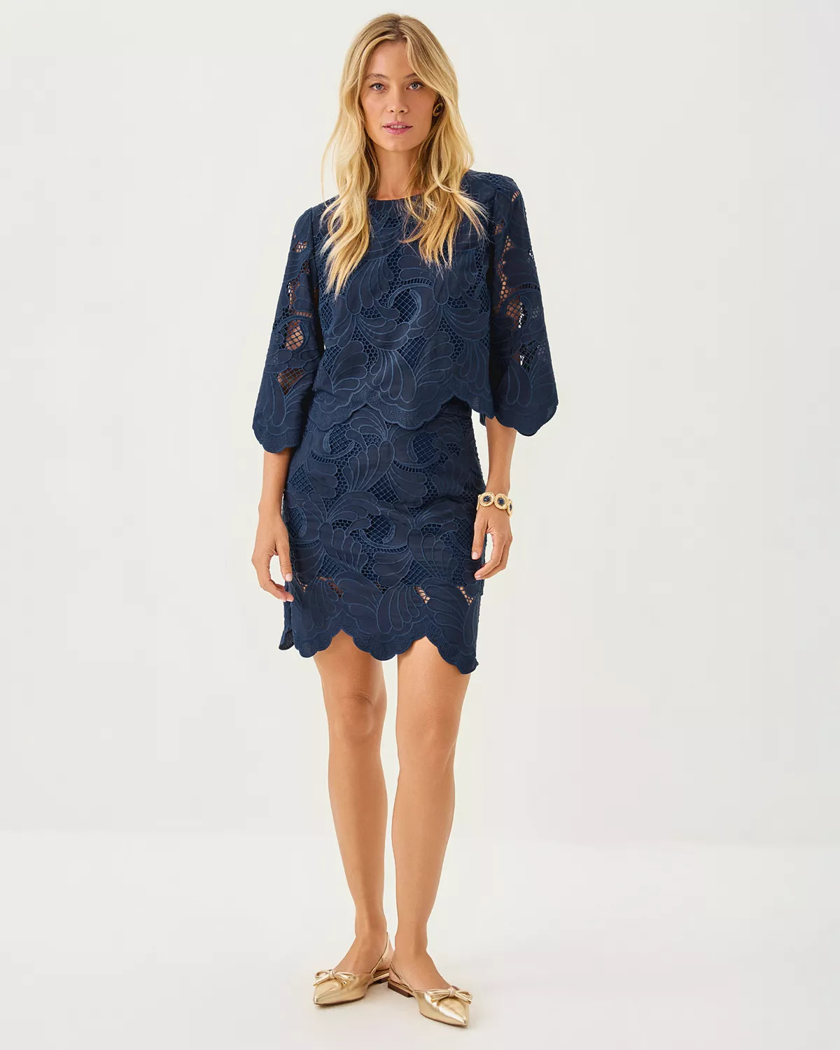 Anabel Cropped Top & Debra Skirt Lace Set | Lilly Pulitzer